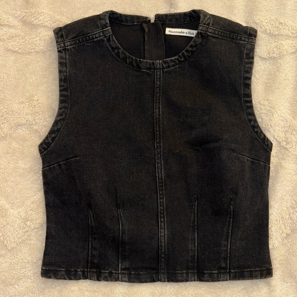 ABERCROMBIE DENIM SHELL TOP